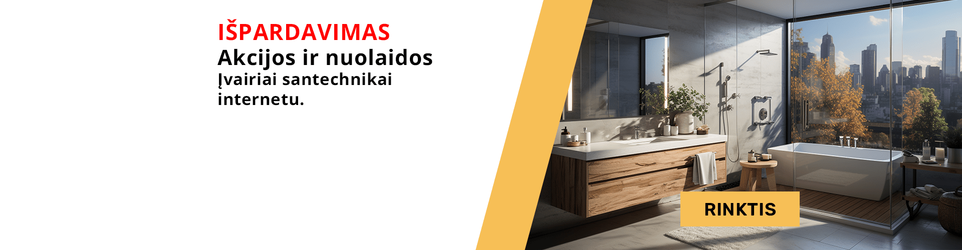 Santechnikos išpardavimas internete